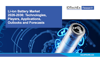 Li-ion Battery Market 2026-2036: Technologies, Players, Applications, Outlooks and Forecasts